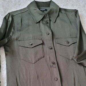 Madewell Size 2 Long-Sleeve Green Shirt